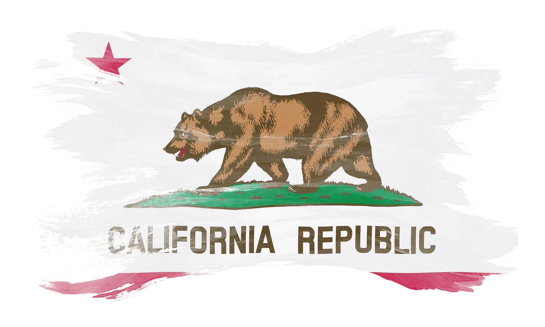 california state flag brush stroke california flag background